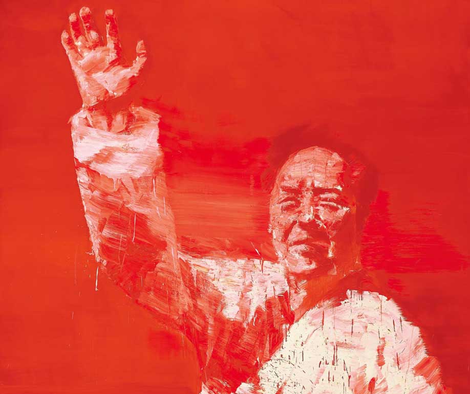 Yan Pei-Ming , Retrato de Mao Zedong. Los rostros monumentales del líder comunista chino fueron las obras que catapultaron a Pei-Ming a la fama internacional en la década de los 90.