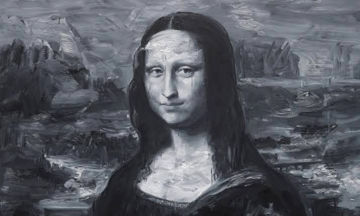 yan pei ming , cuadro del funeral de Monna Lisa