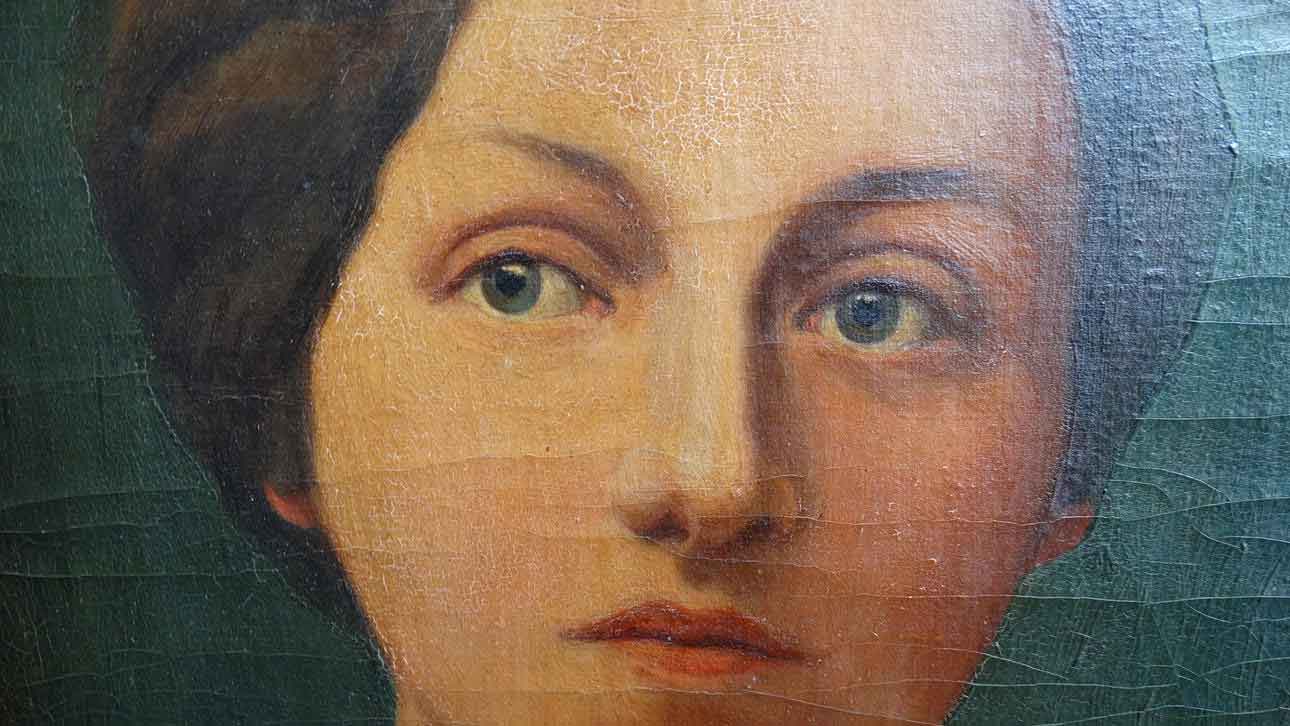 Miriade (Miriada) (2014) Esta pintura representa el culmen de su técnica de "despellejamiento" táctil. Tras pintar un retrato barroco impecable sobre una base rígida, Samorì aplicó diluyentes y utilizó sus propios dedos para arrastrar y descolgar la capa externa de la pintura aún húmeda.