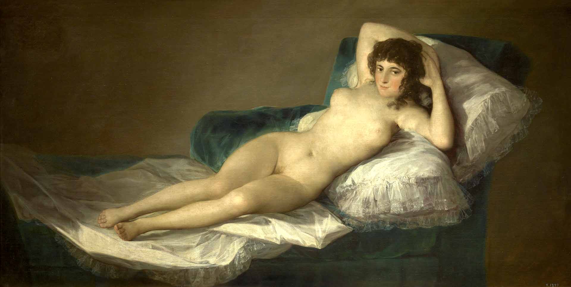La maja desnuda de Goya, que se cree que era Pepita Tudó, y también que podía ser la duquesa de Alba.