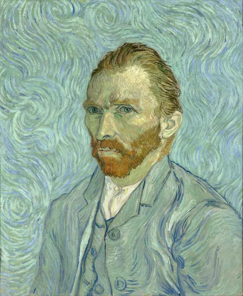 Autorretrato de uno de los varios que hizo Van Gogh