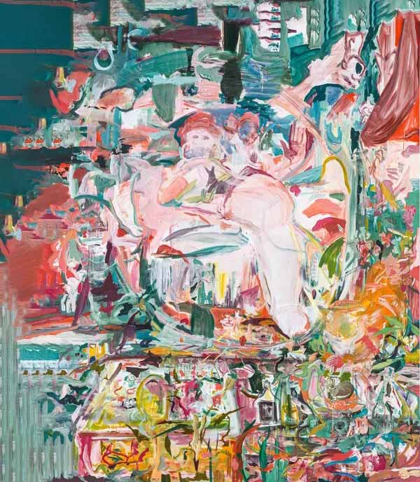 Un cuasro que parece una terapia de locos, de Cecily Brown