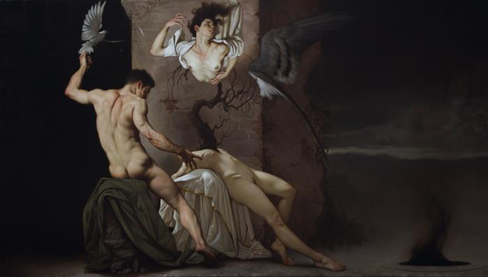 Cuadro Evocación del pintor italiano Roberto ferri,
