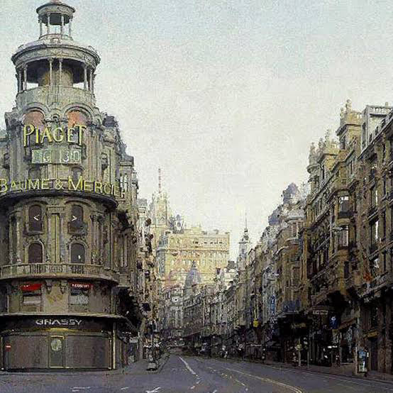 La gran via la principal y más famosa pintura de Antonio López