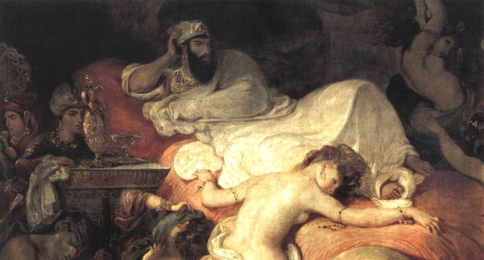 Cuadro de Eugène Delacroix , Inspirada en un poema de Lord Byron