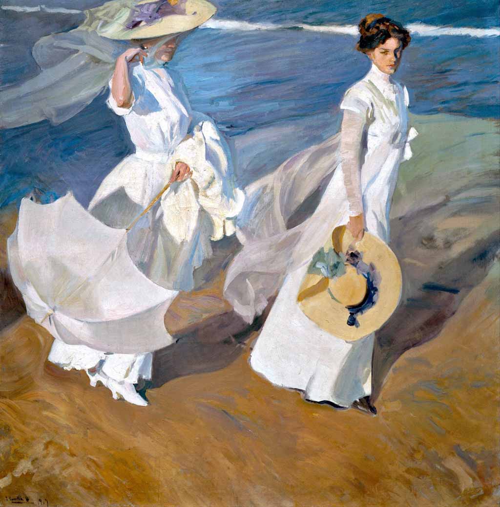 Obra maestra de Sorolla, Paseo a la orilla del mar